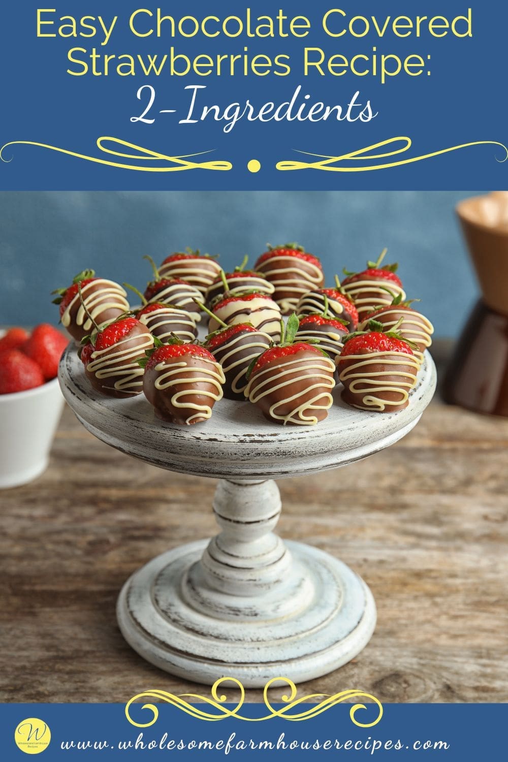 Easy Chocolate Covered Strawberries Recipe 2-Ingredients