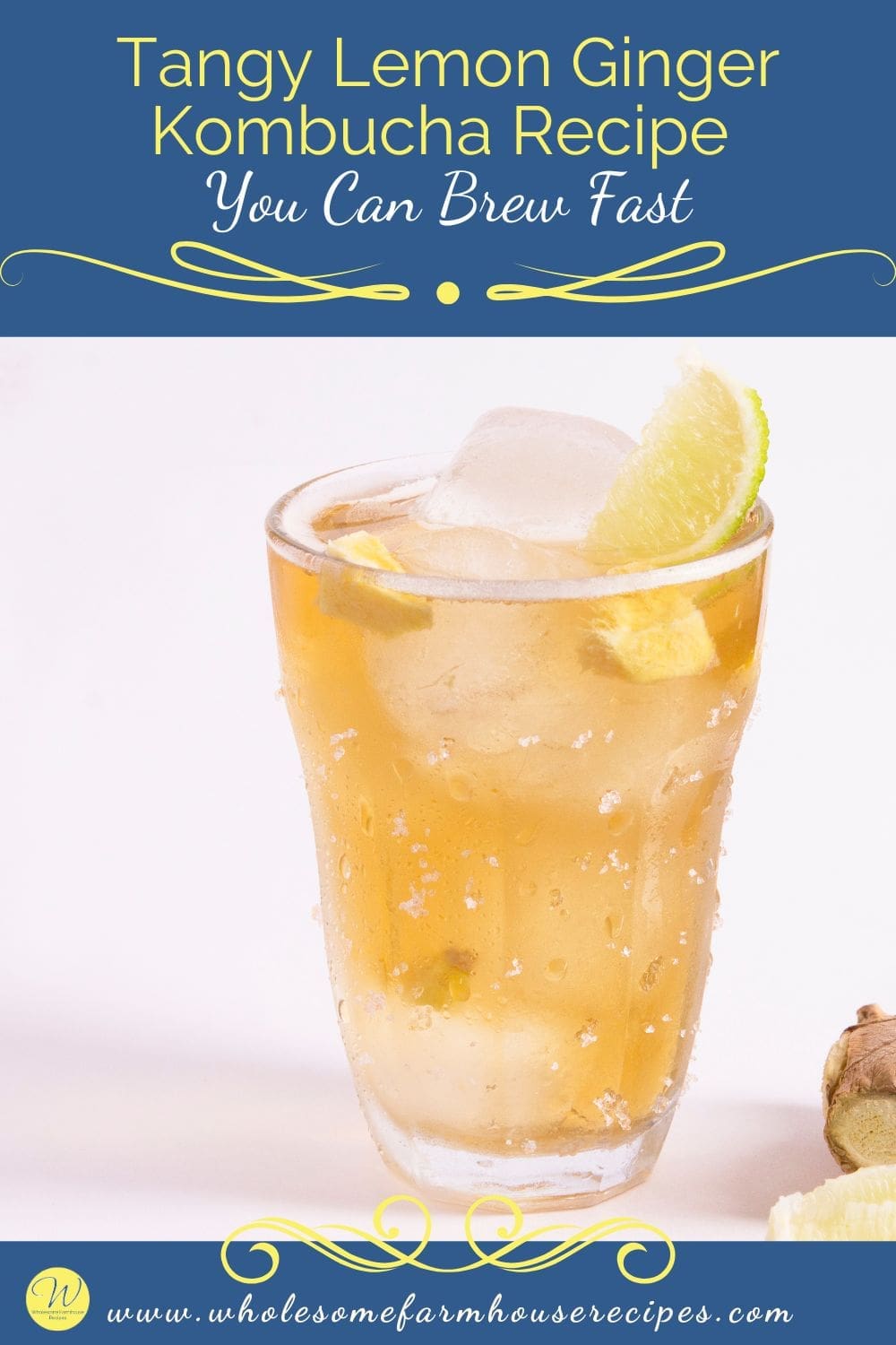 Tangy Lemon Ginger Kombucha Recipe You Can Brew Fast