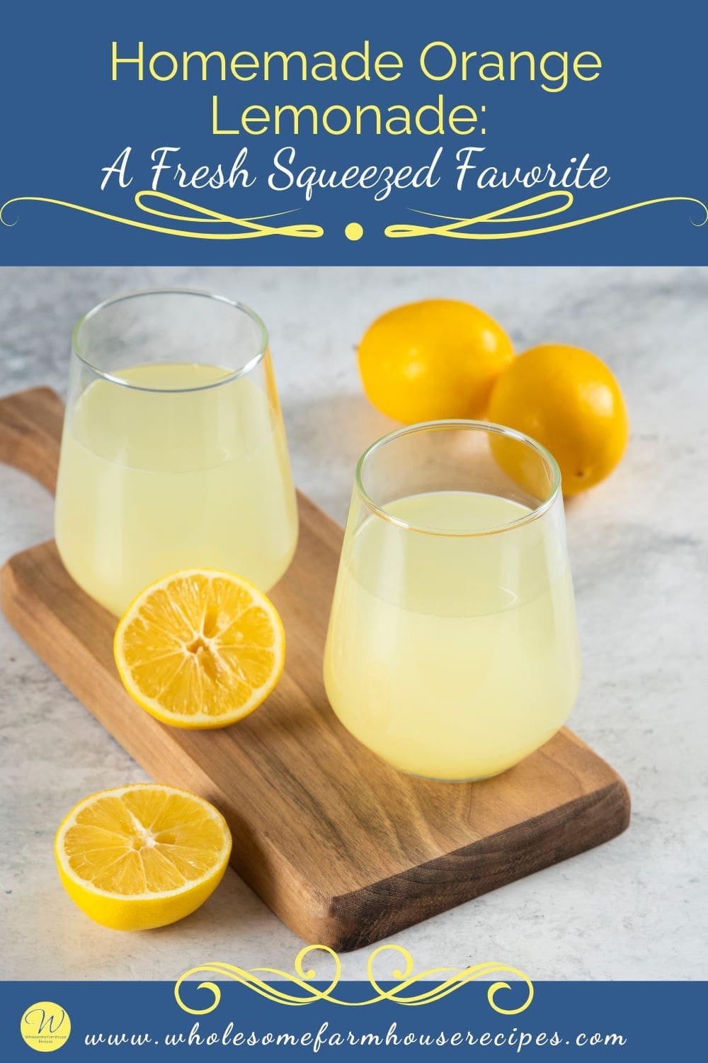 Homemade Orange Lemonade A Fresh Squeezed Favorite
