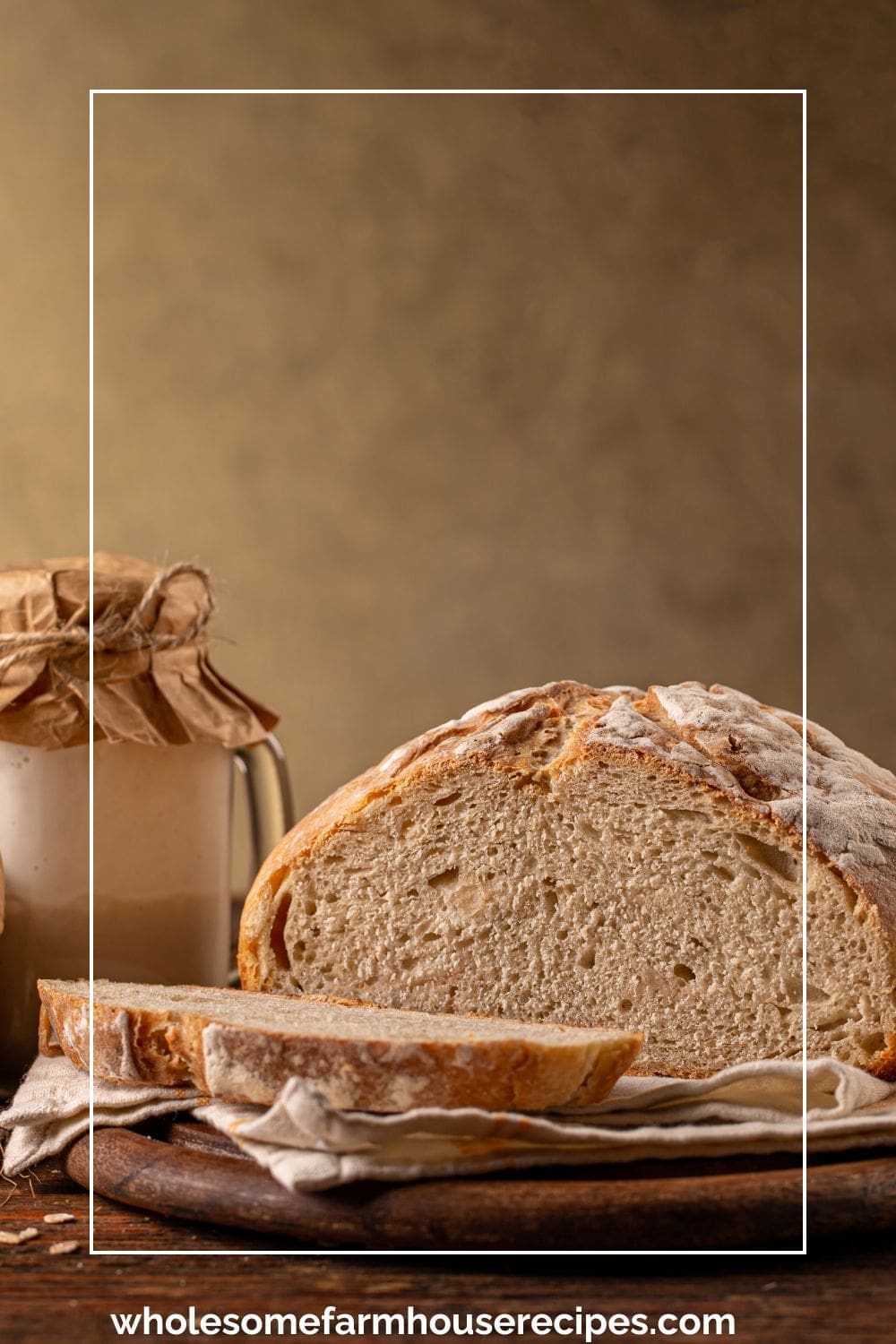 Rustic Whole Wheat Sourdough Loaf