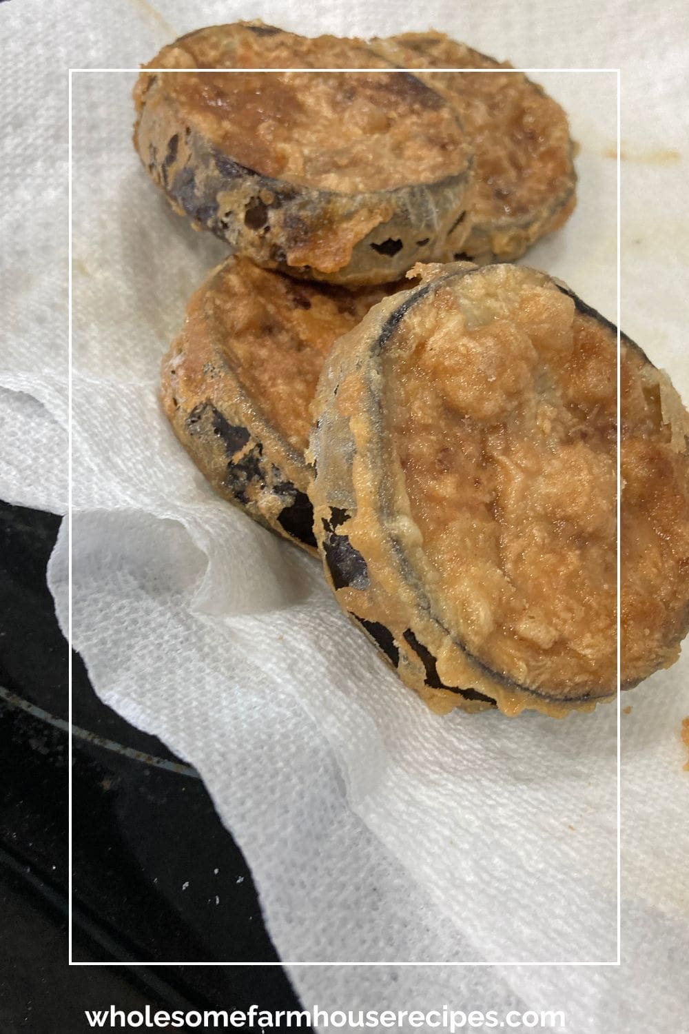 Deep fried eggplant