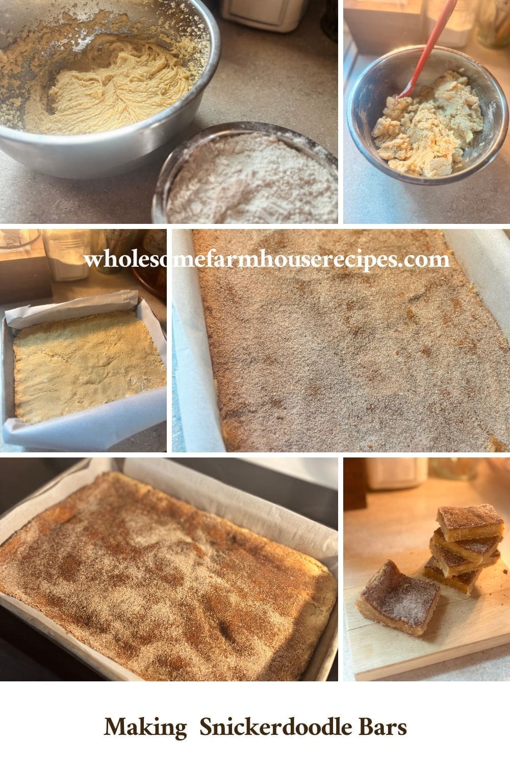 Making Snickerdoodle Bars