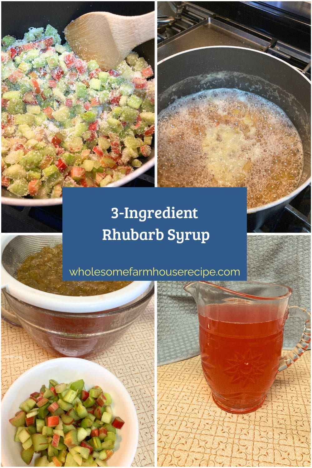 3-Ingredient Rhubarb Syrup