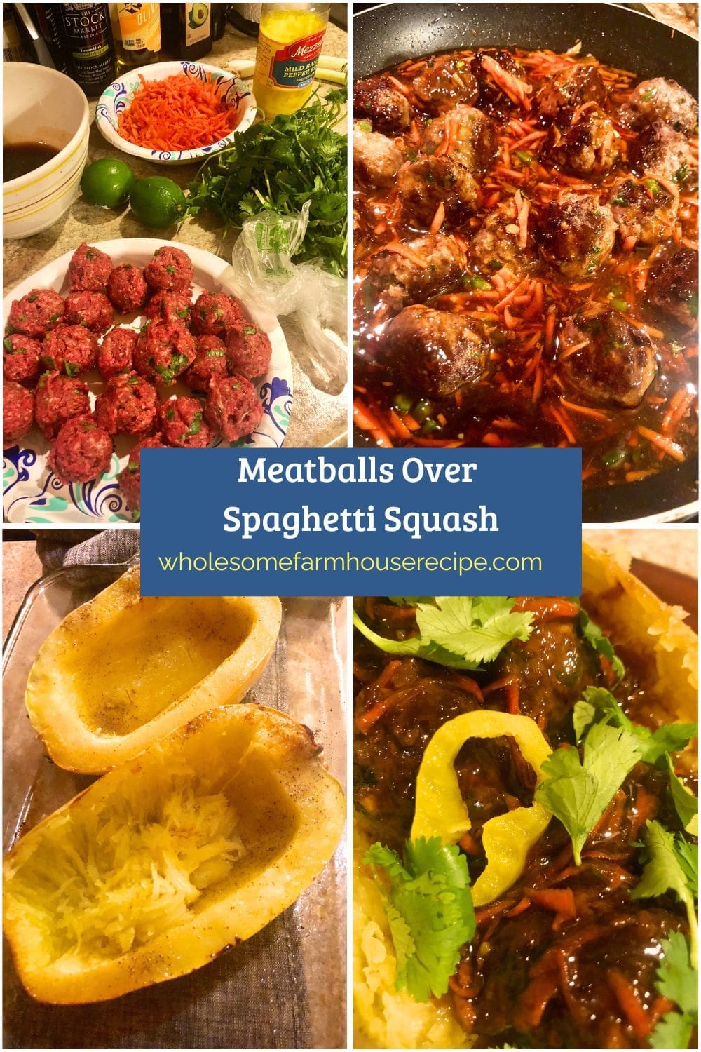 Meatballs Over Spaghetti Squash