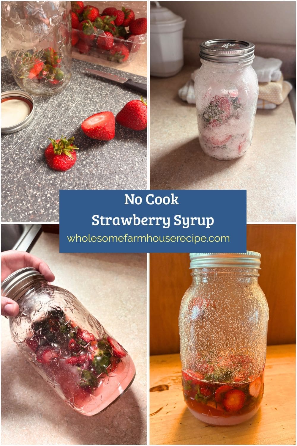 No Cook Strawberry Syrup