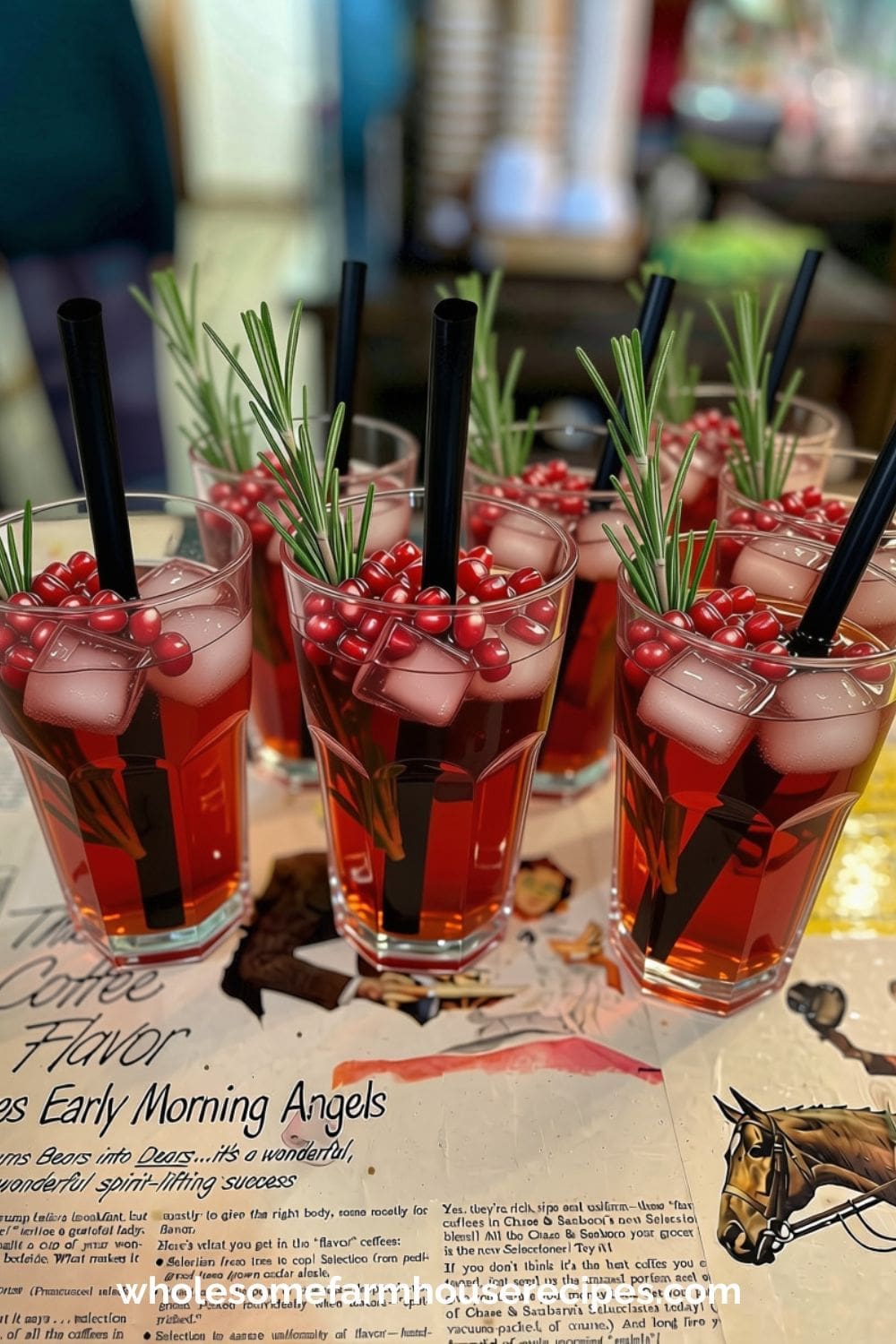 Winter Berry Refresher for a Party