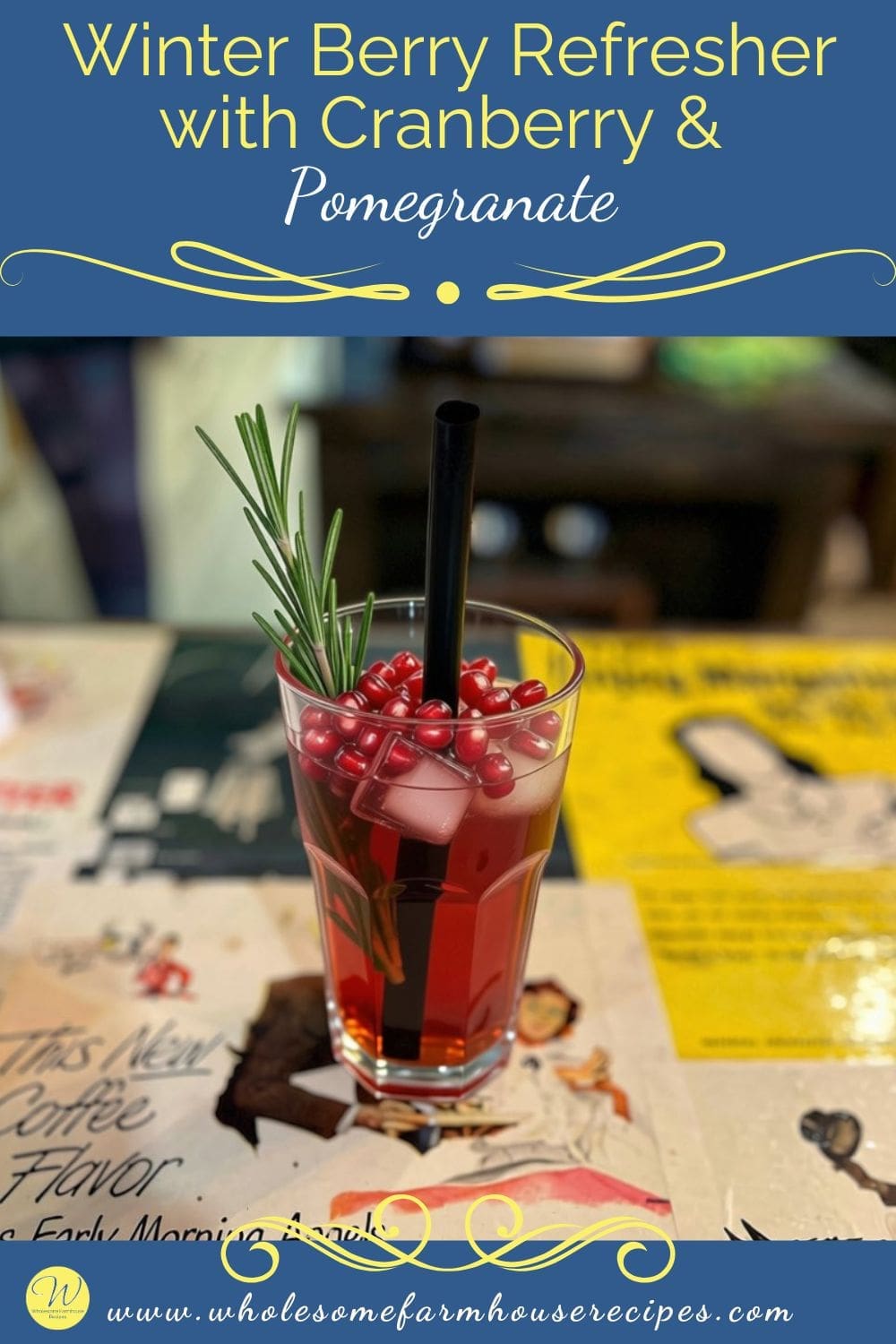 Winter Berry Refresher with Cranberry & Pomegranate