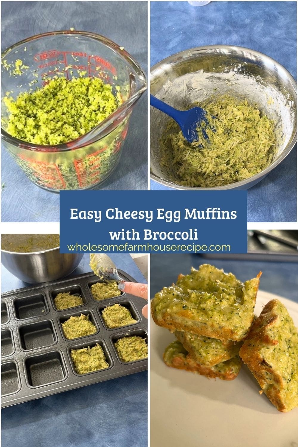 Easy Cheesy Egg Muffins with Broccoli