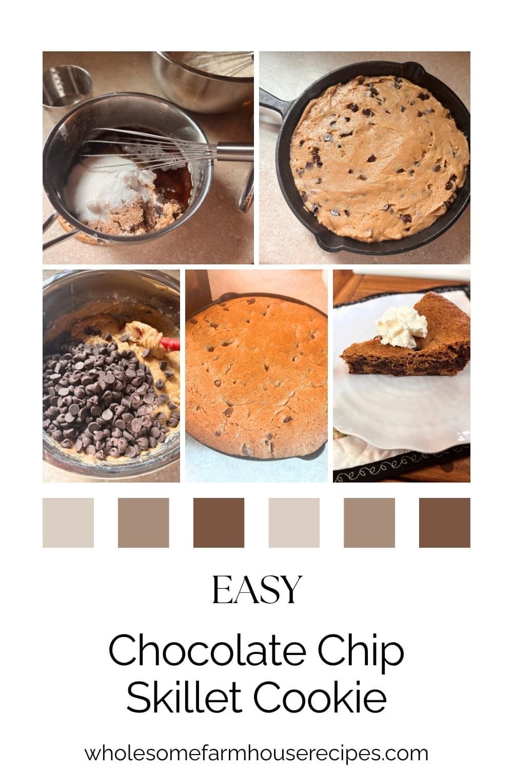 Easy Chocolate Chip Skillet Cookie