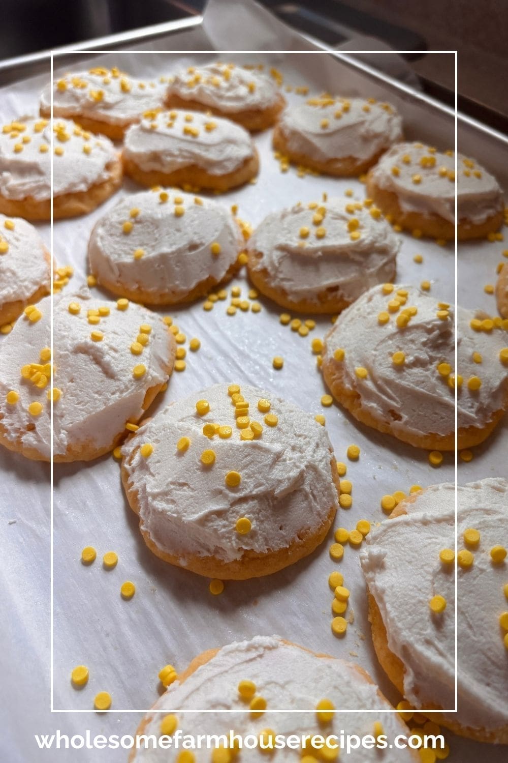 Frosted Almond Cake Mix Cookie Variation