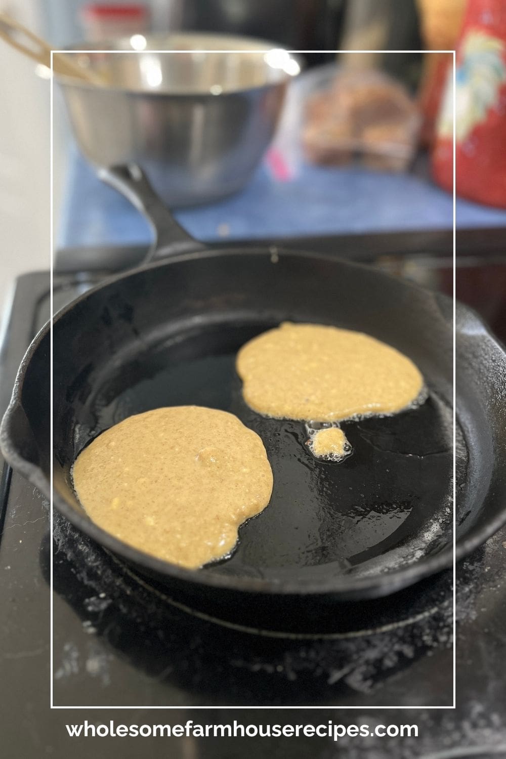 Frying Almond Flour Pancakes