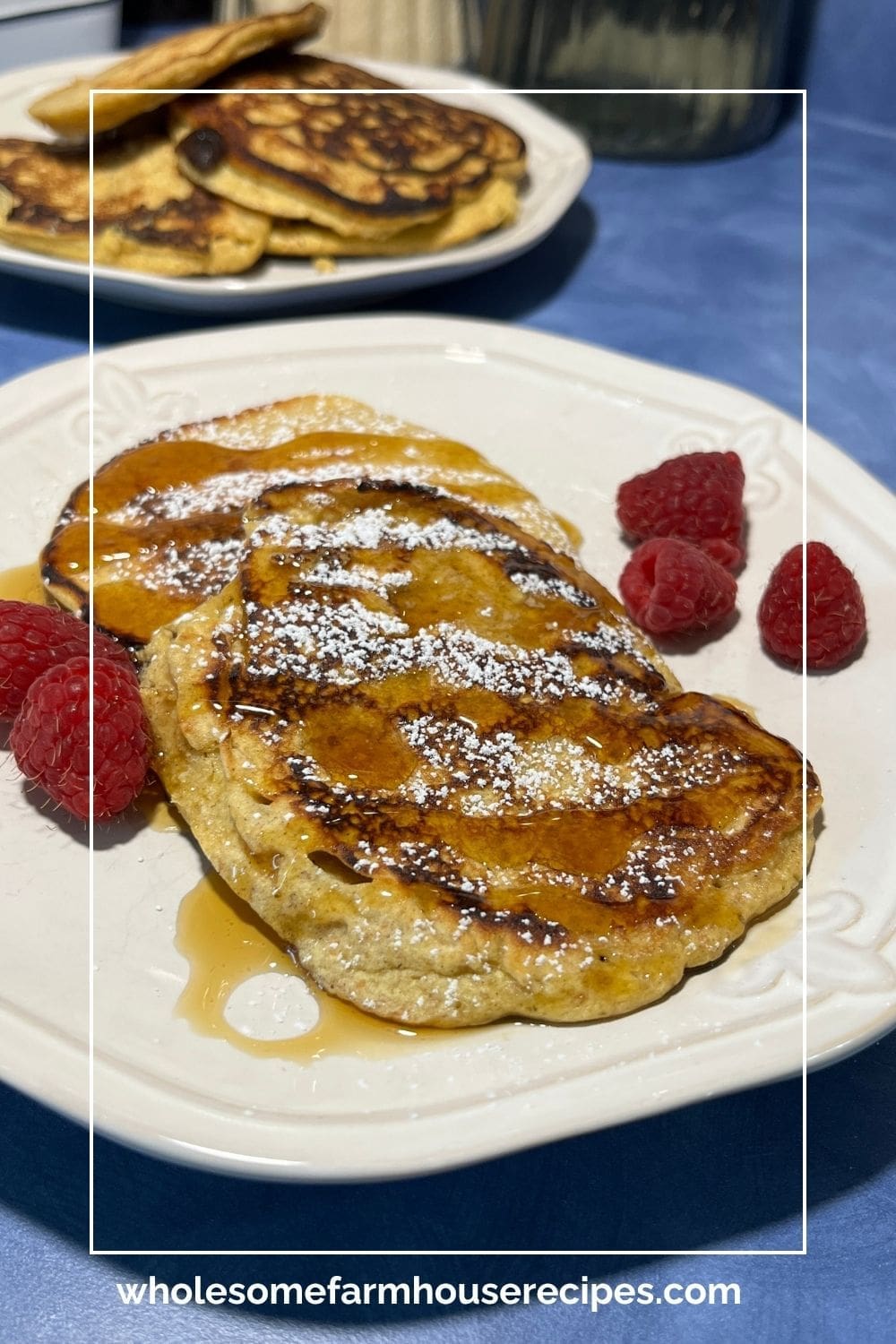 Low Carb Pancakes with Syrup and Fruit