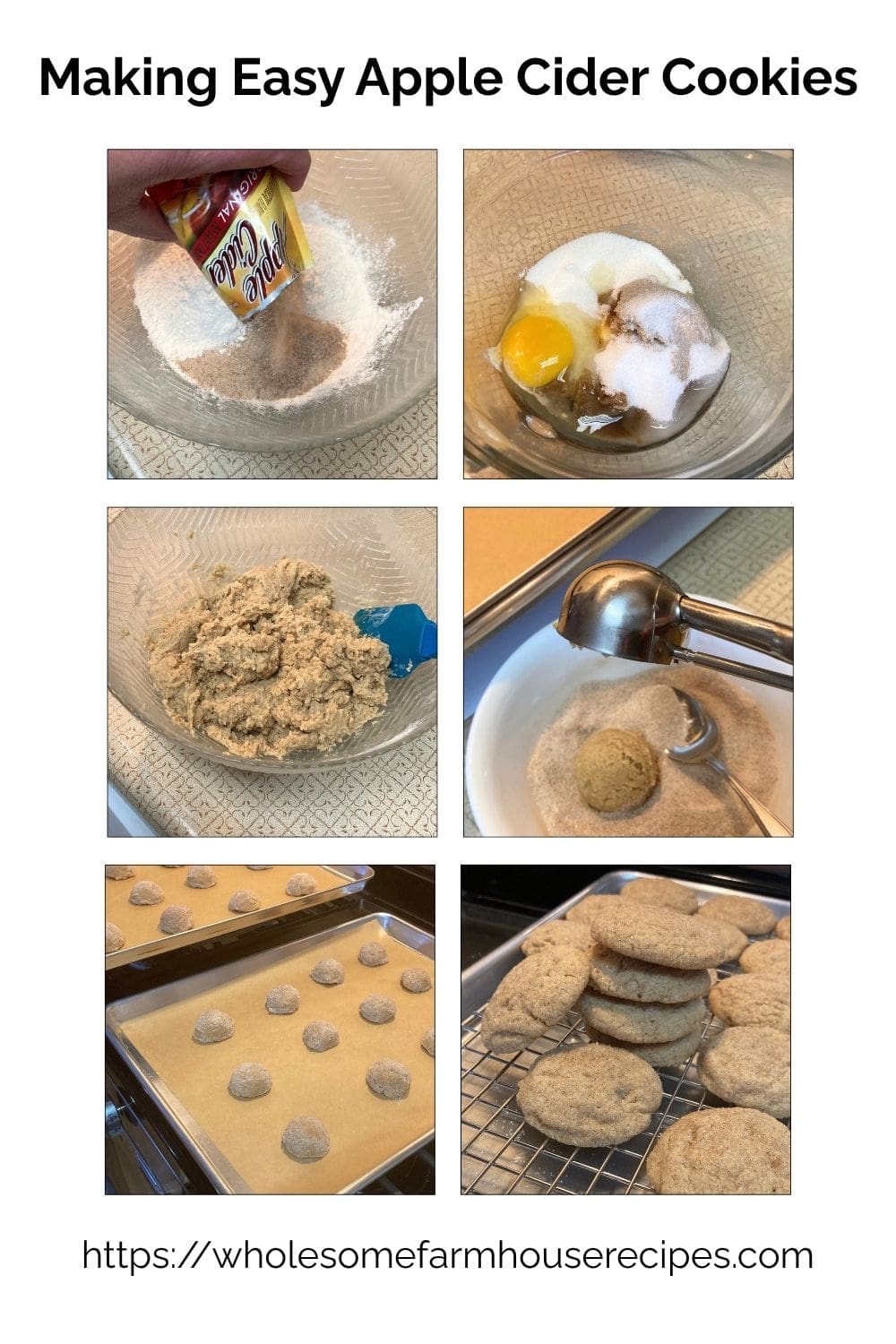 Making Easy Apple Cider Cookies